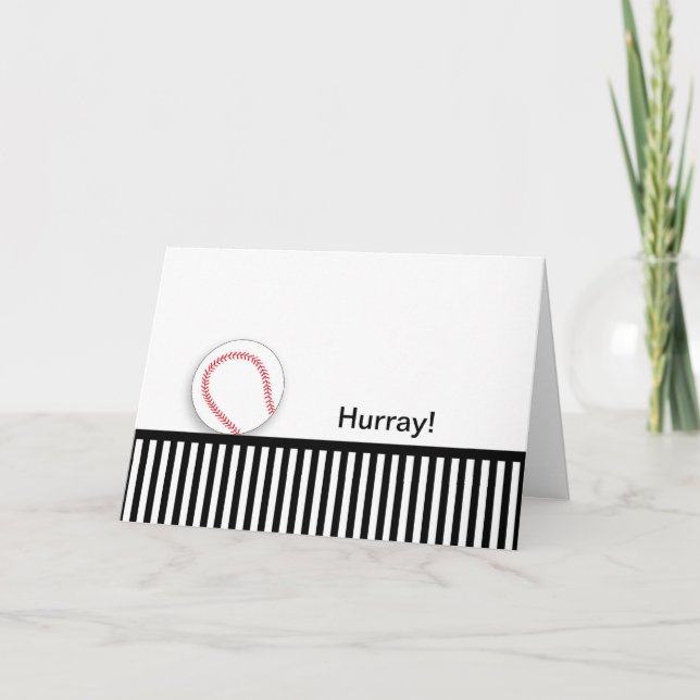 Last Round of Chemo Congratulations Card-Baseball Card (Front)