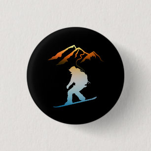 Last Round, Sunset Ski 3 Cm Round Badge