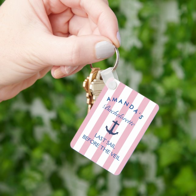 Last Sail Before The Veil Bachelorette Keychain (Hand)