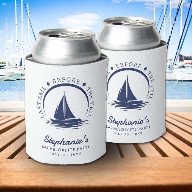 Last Sail Before the Veil Bachelorette Party Can Cooler (Last Sail Before the Veil Blue Bachelorette Party Can Cooler
)