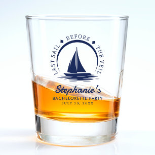 Last Sail Before the Veil Bachelorette Party Shot Glass