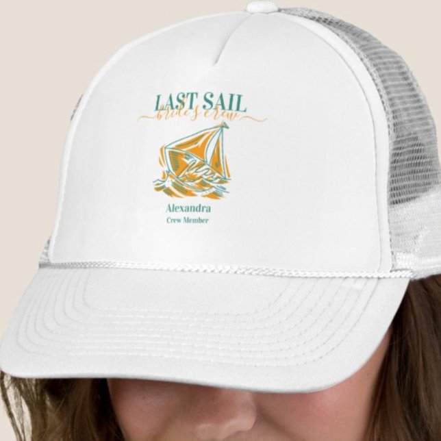 Last Sail Before the Veil Bachelorette Party  Trucker Hat (Creator Uploaded)