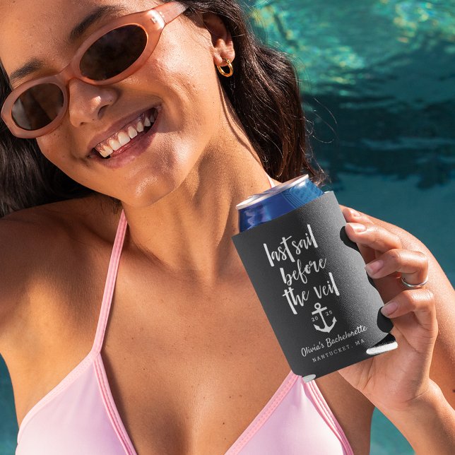 Last Sail Before the Veil Boat Bachelorette Party Can Cooler (Creator Uploaded)