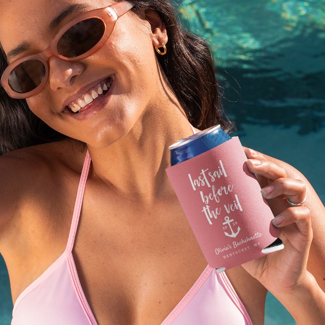 Last Sail Before the Veil Boat Bachelorette Party Can Cooler (Creator Uploaded)