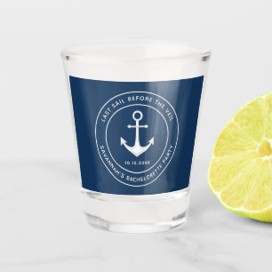 Last Sail Before The Veil Nauti Bachelorette Party Shot Glass