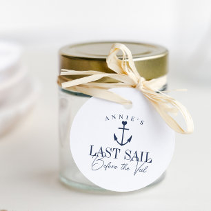 Last Sail Before the Veil Nautical Bachelorette Favour Tags