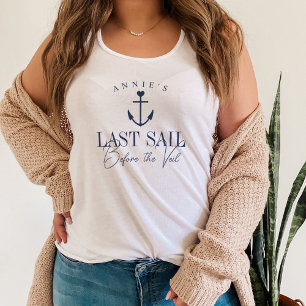 Last Sail Before the Veil Nautical Bachelorette Singlet