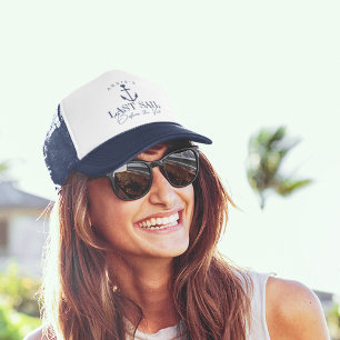 Last Sail Before the Veil Nautical Bachelorette Trucker Hat