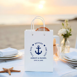 Last Sail Before The Veil Nautical Favor Medium Gift Bag