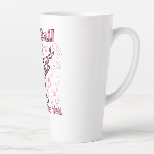 Last Sail Before the Veil Party Tee Latte Mug (Right)