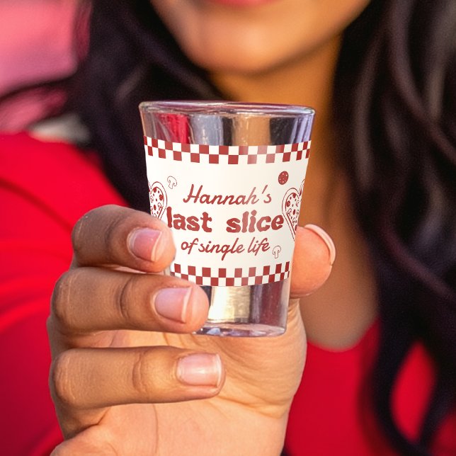 Last Slice of Single Life Pizza Bach Shot glass (Creator Uploaded)
