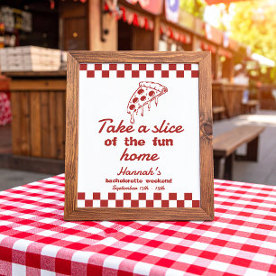 Last Slice Pizza Bachelorette Favours Sign