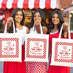 Last Slice Pizza Bachelorette Weekend Party Banner Tote Bag<br><div class="desc">Celebrate love at first slice with our Last Slice of the Single Life bachelorette collection! From cheesy-cute invitations to saucy signs,  games,  and decor,  this pizza-perfect set has everything you need to throw a fun,  flavorful send-off for the bride-to-be. In crust we trust! #zazzlemade</div>