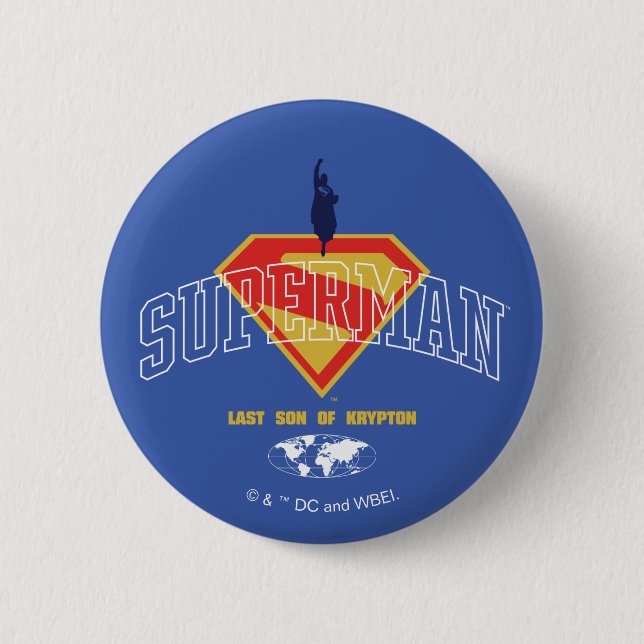 Last Son of Krypton Emblem 6 Cm Round Badge (Front)