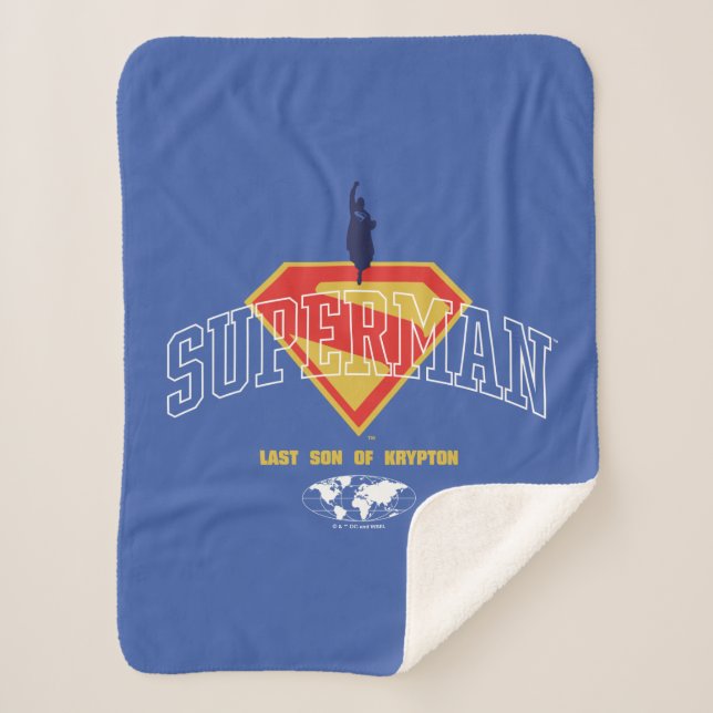 Last Son of Krypton Emblem Sherpa Blanket (Front)