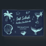 Last Splash Mermaid Beach Bachelorette Party Banner<br><div class="desc">Make a splash at your upcoming bachelorette party with this stunning beach bachelorette party design. Whether you're celebrating a bach trip, a girls' vacation, or a best friends' engagement, this custom beach bachelorette party design is the perfect addition to your unforgettable getaway. Add a personal touch to your bachelorette party...</div>