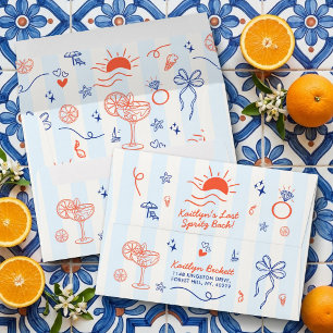 Last Spritz Amalfi Coast Bachelorette Party Envelope