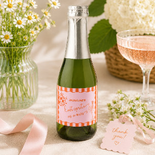 Last Spritz as a Miss Bachelorette, Bridal Shower Sparkling Wine Label