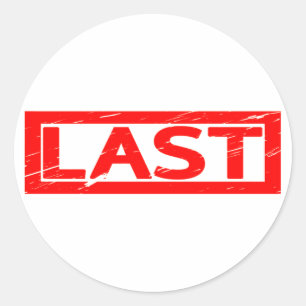 Last Stamp Classic Round Sticker