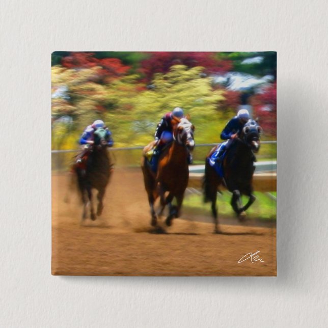 Last Stretch (Button) 15 Cm Square Badge (Front)