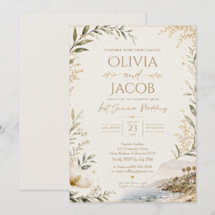 Last Summer Wedding Celebration Invitation