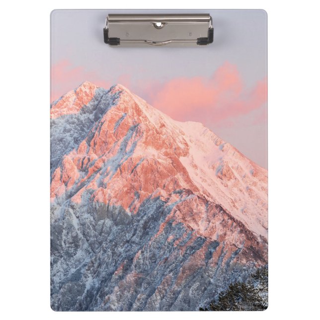 Last sun light on mountain Storžič, Slovenia Clipboard (Front)