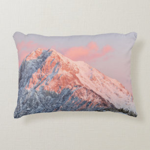 Last sun light on mountain Storžič, Slovenia Decorative Cushion