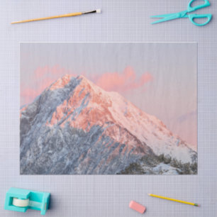 Last sun light on mountain Storžič, Slovenia Tissue Paper