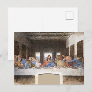 Last Supper by Da Vinci Fine Art Classic Postcard