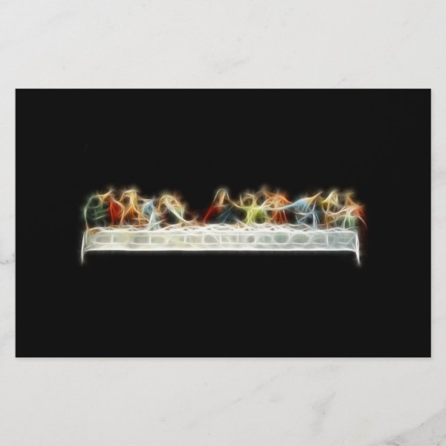 Last Supper da Vinci Jesus Fractal Painting (Front)