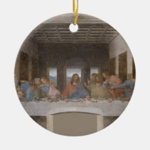 Last Supper Leonardo Da Vinci Painting Ceramic Tree Decoration