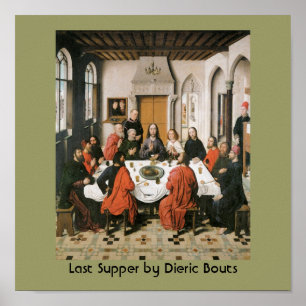 Last Supper Vintage Religious Poster