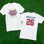 Last Swing Baseball Bachelor Groomsman T-Shirt<br><div class="desc">Get ready for the ultimate bachelor party with this baseball-themed "Last Swing Before the Ring" t-shirt! This shirt features a front design with a "Last Swing Before the Ring" logo,  event name and location. The back proudly displays "Groomsman" above your choice of number or the year.</div>