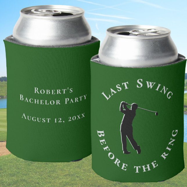 Last Swing Before The Ring Bachelor Party Favour Can Cooler (Creator Uploaded)