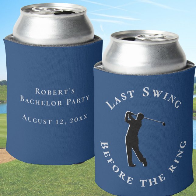 Last Swing Before The Ring Bachelor Party Favour Can Cooler (Creator Uploaded)