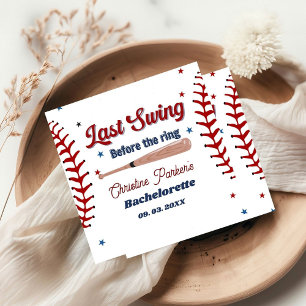 Last Swing before the ring Baseball Bachelorette Napkin