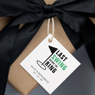 Last Swing Before the Ring Golf Bachelorette Party Favour Tags