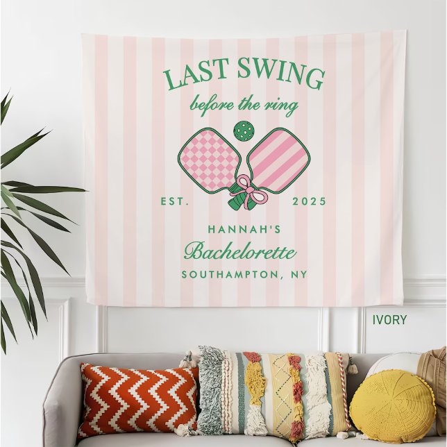 Last Swing Before The Ring Pickleball Bach Weekend Fleece Blanket (Creator Uploaded)