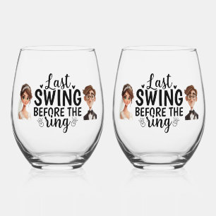 Last Swing Before the Ring Stemless Wine Glass