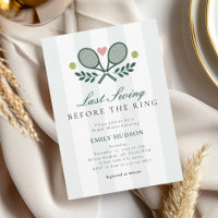 Last Swing Before The Ring Tennis Bridal Shower