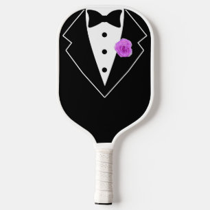 Last Swing Before the Ring Wedding Party Groom Tux Pickleball Paddle