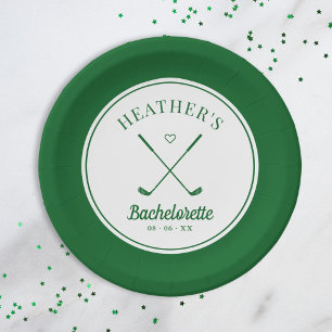 Last Swing Golf Bachelorette Paper Plate