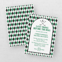 Last Swing Golf Country Club Bachelor Black Green