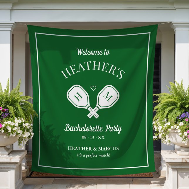 Last Swing Pickleball Bachelorette Tapestry (Creator Uploaded)