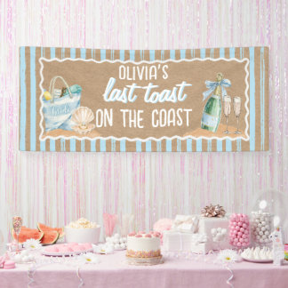Last Toast, Kraft Coloured Bridal Shower Banner