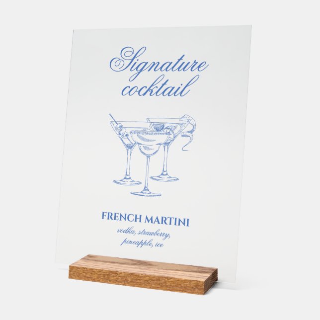 Last toast on the coast Bachelorette Acrylic Sign (Angle)