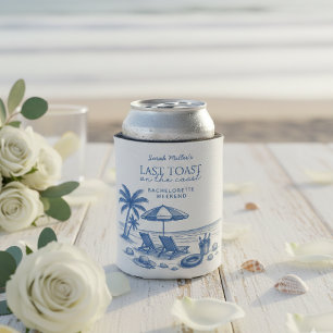 Last Toast on the Coast Bachelorette Beach Party Can Cooler