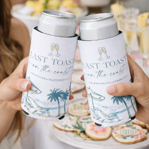 Last Toast on the Coast Bachelorette Can Cooler