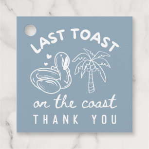 Last Toast on the Coast Bachelorette Favour Tags