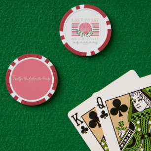 Last Toast on the Coast – Bachelorette Nautical Poker Chips